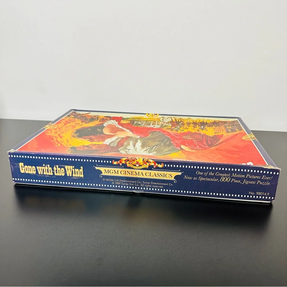 1989 GONE WITH THE WIND Vintage 800 Piece Jigsaw Puzzle MGM CINEMA CLASSICS - Picture 8 of 10